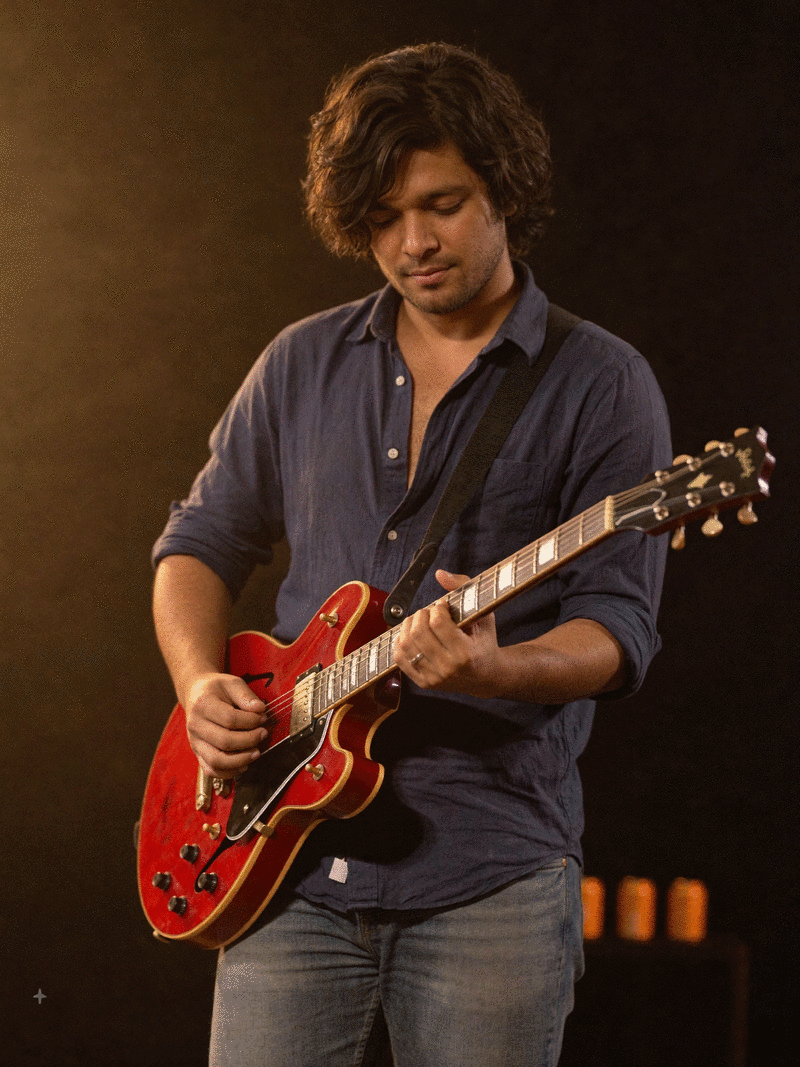 Surya Chand performing on stage